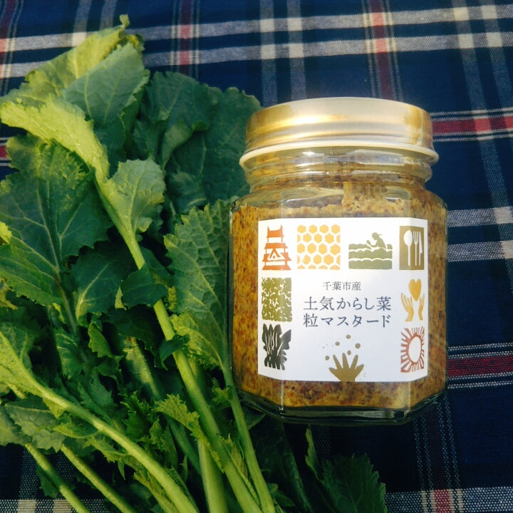 【直送：送料込み価格】土気からし菜粒マスタード 2本セット
